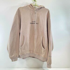 Homme + Vancouver Mens Pullover Hoodies Cream Color Size Large